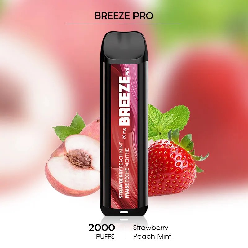 Strawberry Peach Mint Breeze Pro Vapes Strawberry Peach Mint Breeze Pro Vapes